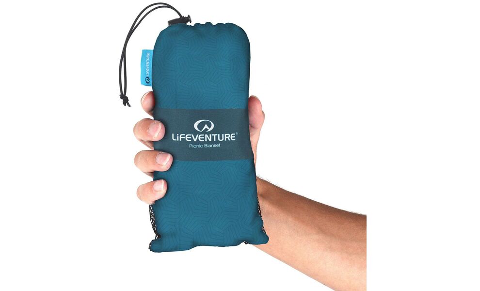 Килимок для пікніку Lifeventure Picnic Blanket (Geometric Teal), Колір виробника: Geometric Teal, зображення 4