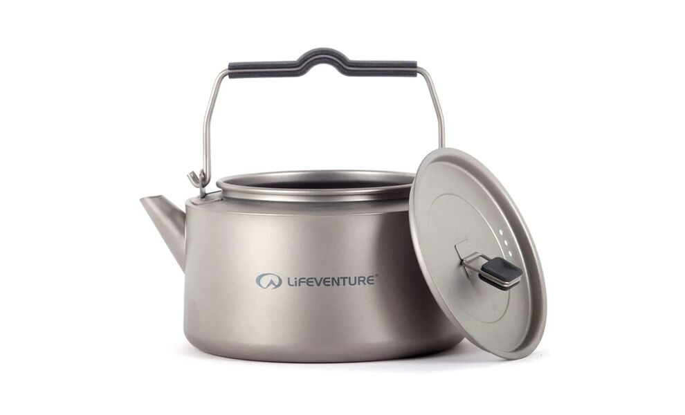 Туристичний чайник Lifeventure Titanium Kettle на 1 л, титан, Об'єм: 1, зображення 2