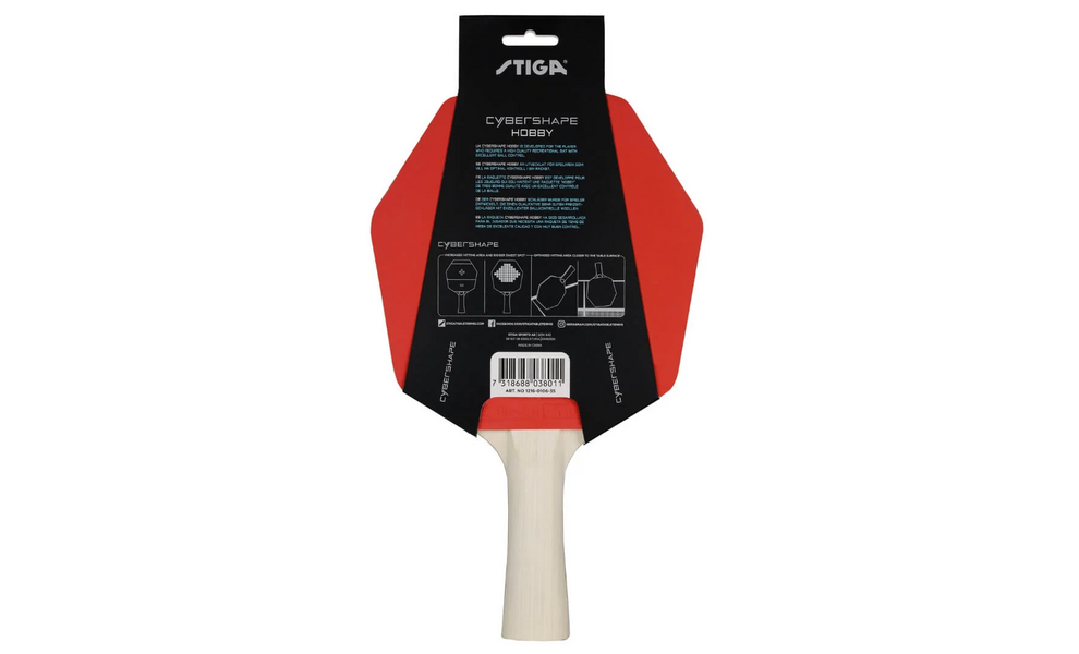 Ракетка для настільного тенісу Stiga Cybershape Hobby, зображення 3