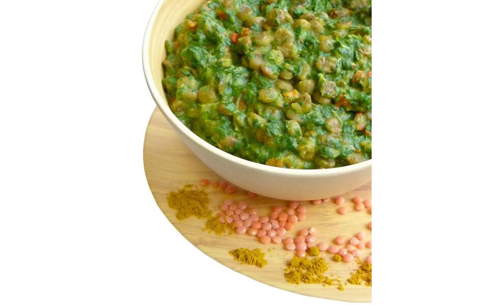 Сублімована страва Travellunch Сочевиця-каррі дал зі шпинатом, 125 г, зображення 2