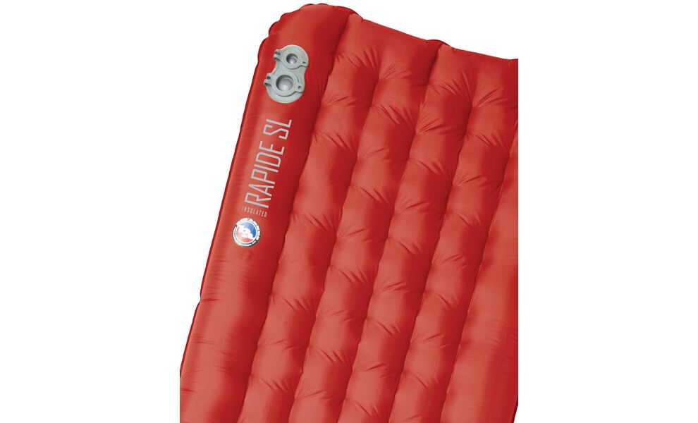 Надувний каремат Big Agnes Rapide Insulated - Long: з мішком-насосом, Товщина: 11, Тип розміру: Long, Колір виробника: Orange, зображення 3