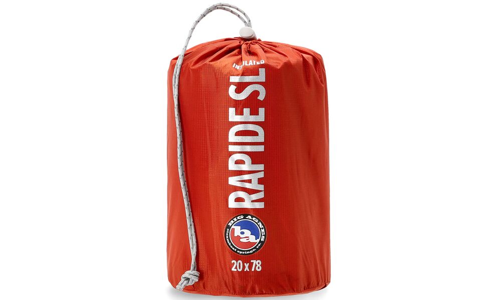 Надувний каремат Big Agnes Rapide Insulated - Long: з мішком-насосом, Товщина: 11, Тип розміру: Long, Колір виробника: Orange, зображення 5