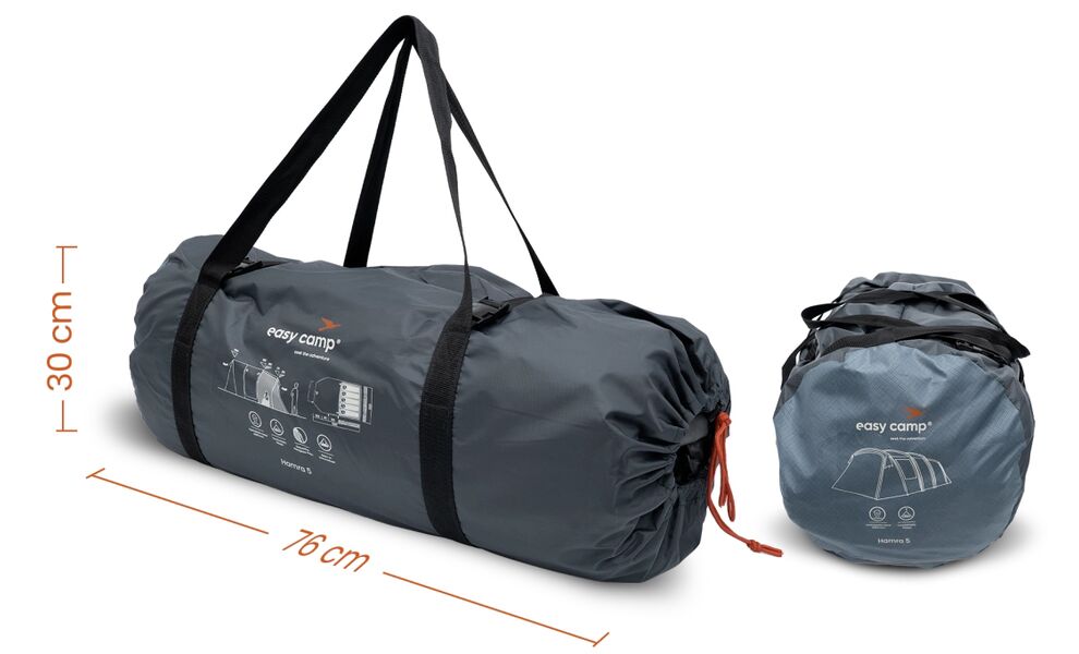 5-місний кемпінговий намет Easy Camp Hamra 5, Кількість місць: 5, Колір: Blue, зображення 7