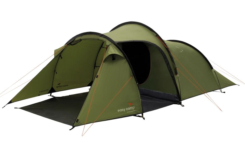 3-місний намет Easy Camp Hemsedal 3: двошаровий, з тамбуром, Кількість місць: 3, Колір: Green, зображення 3