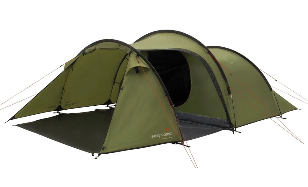 4-місний намет Easy Camp Hemsedal 4: двошаровий, з тамбуром, Кількість місць: 4, Колір: Green, зображення 3