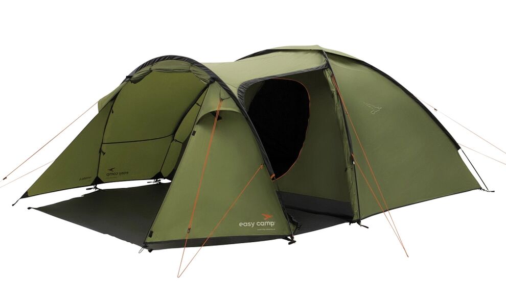 4-місний намет Easy Camp Lomsdal 4: двошаровий, з тамбуром, Кількість місць: 4, Колір: Green, зображення 3