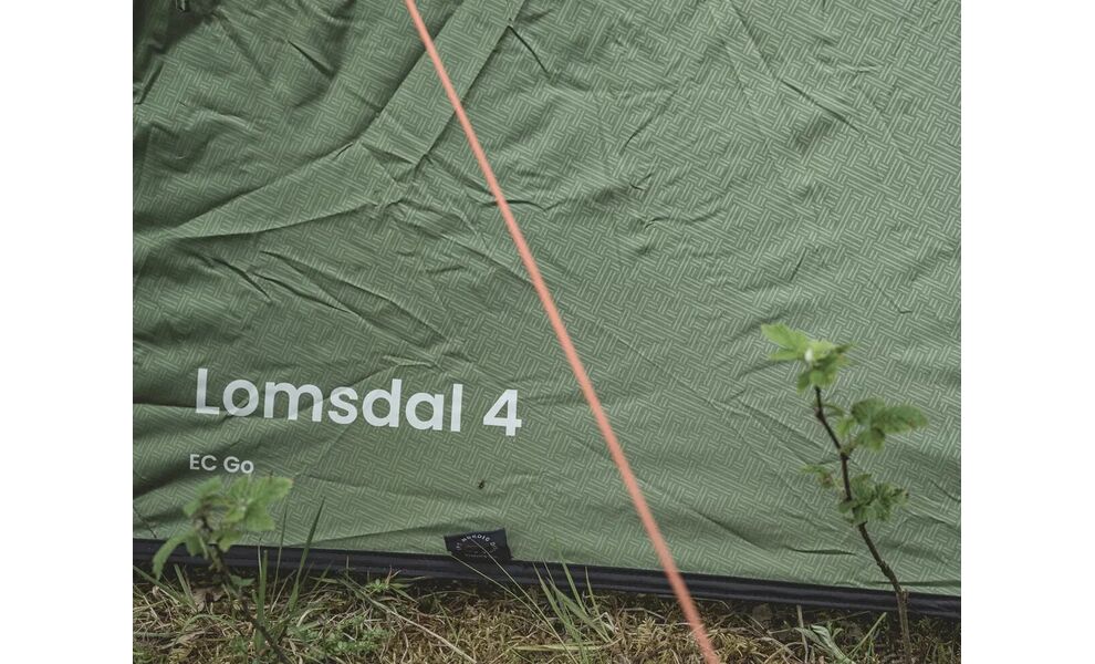 4-місний намет Easy Camp Lomsdal 4: двошаровий, з тамбуром, Кількість місць: 4, Колір: Green, зображення 9