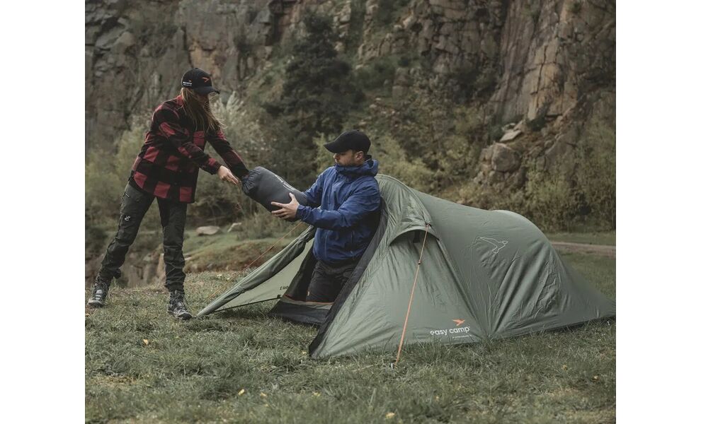 2-місний намет Easy Camp Reindal 2: двошаровий, Кількість місць: 2, Колір: Green, зображення 8