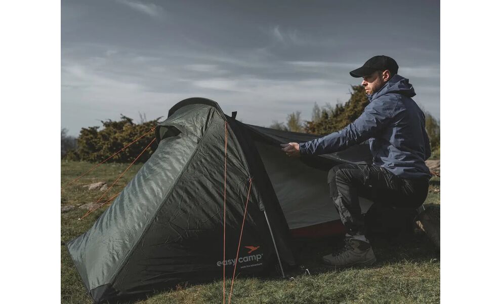 2-місний ультралегкий намет Easy Camp Sarek 2: двошаровий, Кількість місць: 2, Колір: Dark Green, зображення 12