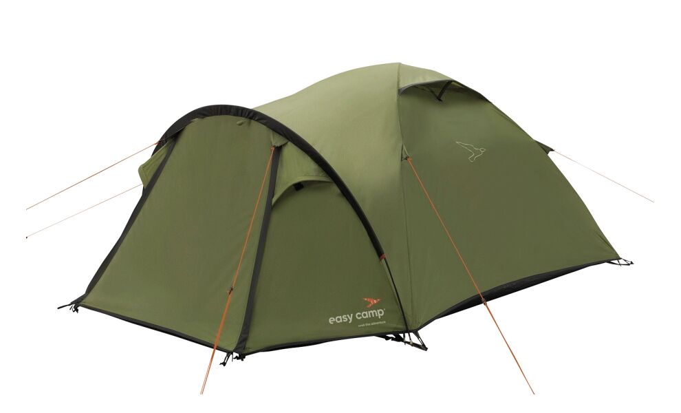 3-місний намет Easy Camp Setesdal 3: двошаровий, з тамбуром, Кількість місць: 3, Колір: Green, зображення 4