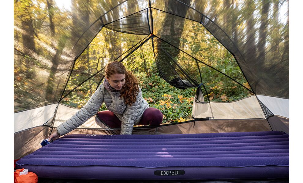 Самонадувний каремат Exped MegaMat Ultra - LW: з мішком-насосом, Товщина: 10, Тип розміру: LW, Колір виробника: Aubergine, зображення 9