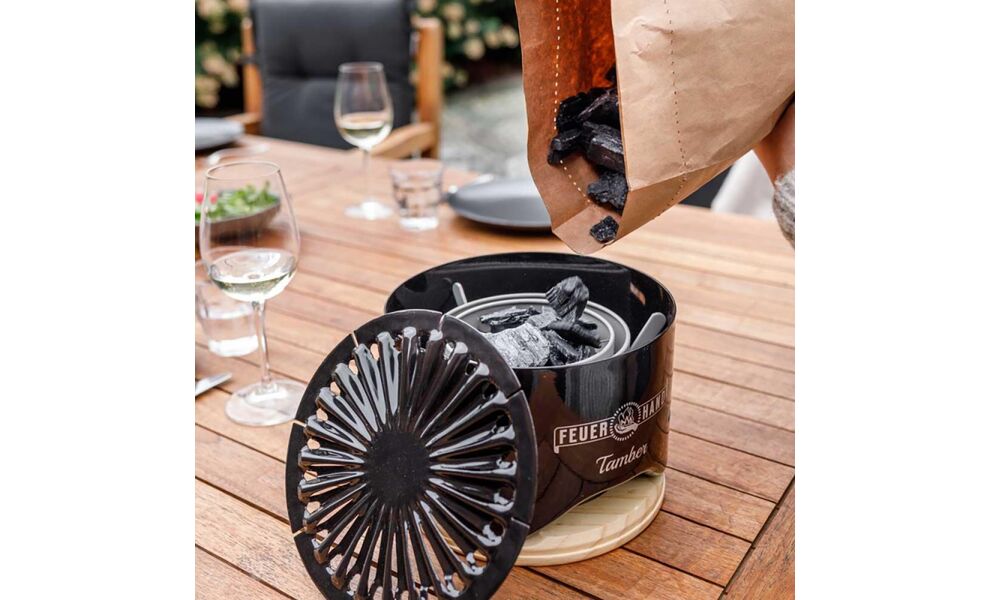 Портативний вугільний міні-гриль Feuerhand Table Top Grill Tamber, зображення 10