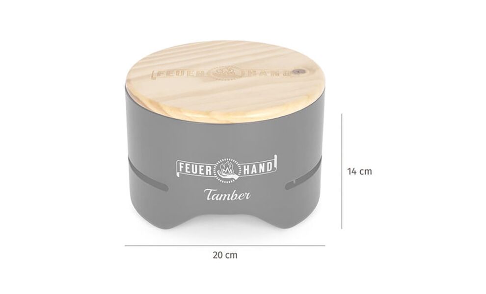 Портативний вугільний міні-гриль Feuerhand Table Top Grill Tamber, зображення 3