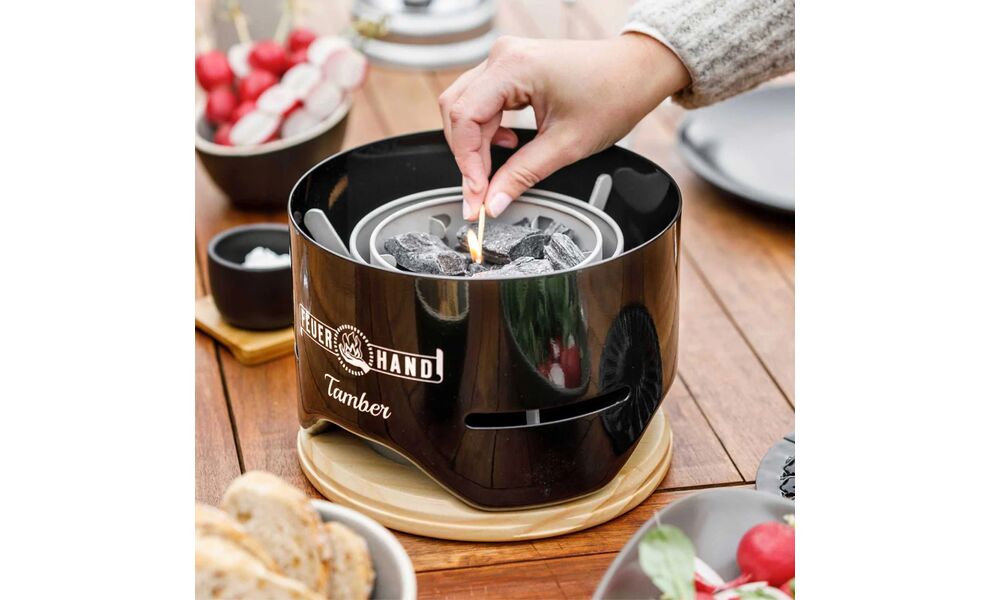 Портативний вугільний міні-гриль Feuerhand Table Top Grill Tamber, зображення 7