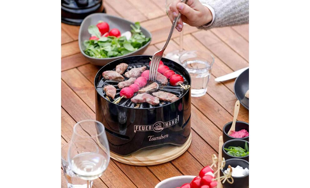 Портативний вугільний міні-гриль Feuerhand Table Top Grill Tamber, зображення 8