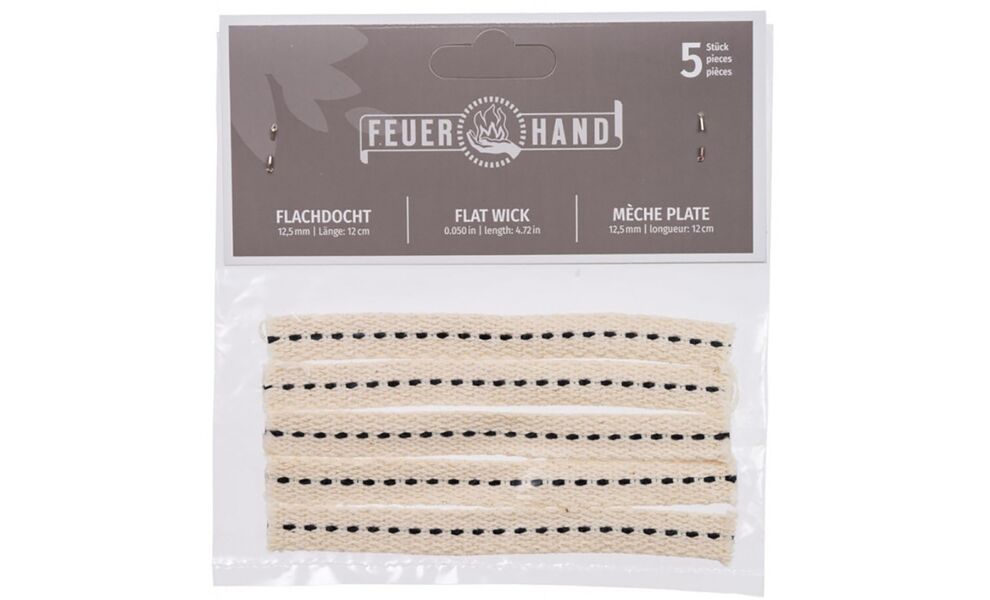 Ґніт для гасової лампи Feuerhand Wick - 12 см (5 шт.), зображення 2