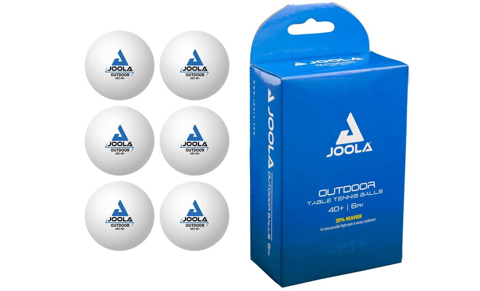 М'ячики для настільного тенісу Joola Outdoor, 6 шт., зображення 2