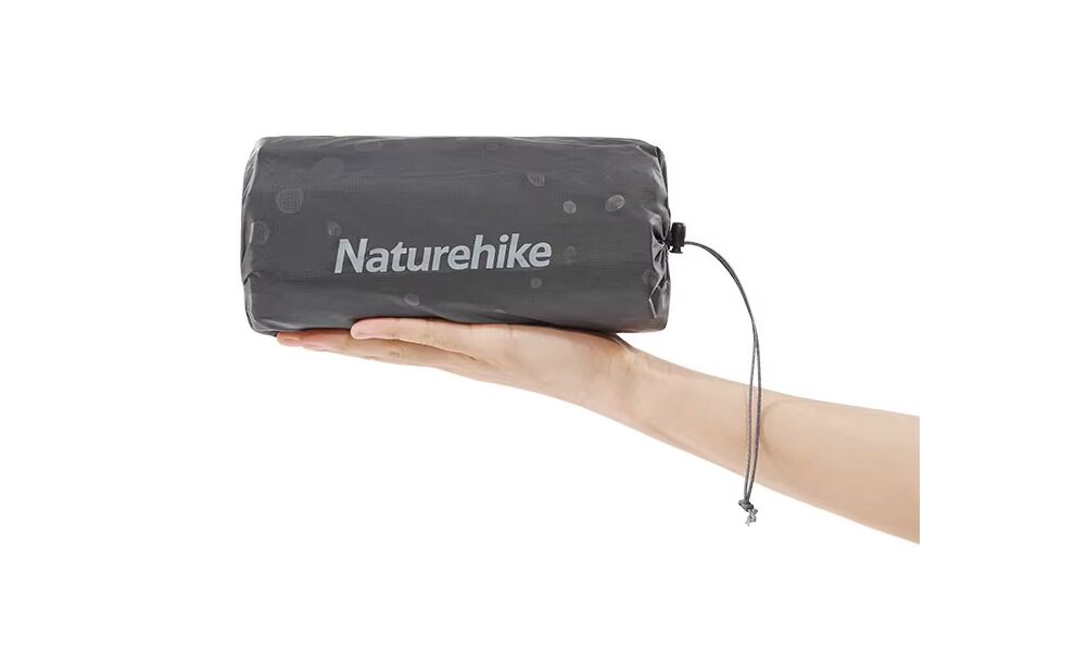 Надувний каремат Naturehike CNH22DZ018 - Rectangular M (Black): з мішком-насосом, Товщина: 7, Тип розміру: Rectangular M, Колір виробника: Black, зображення 7