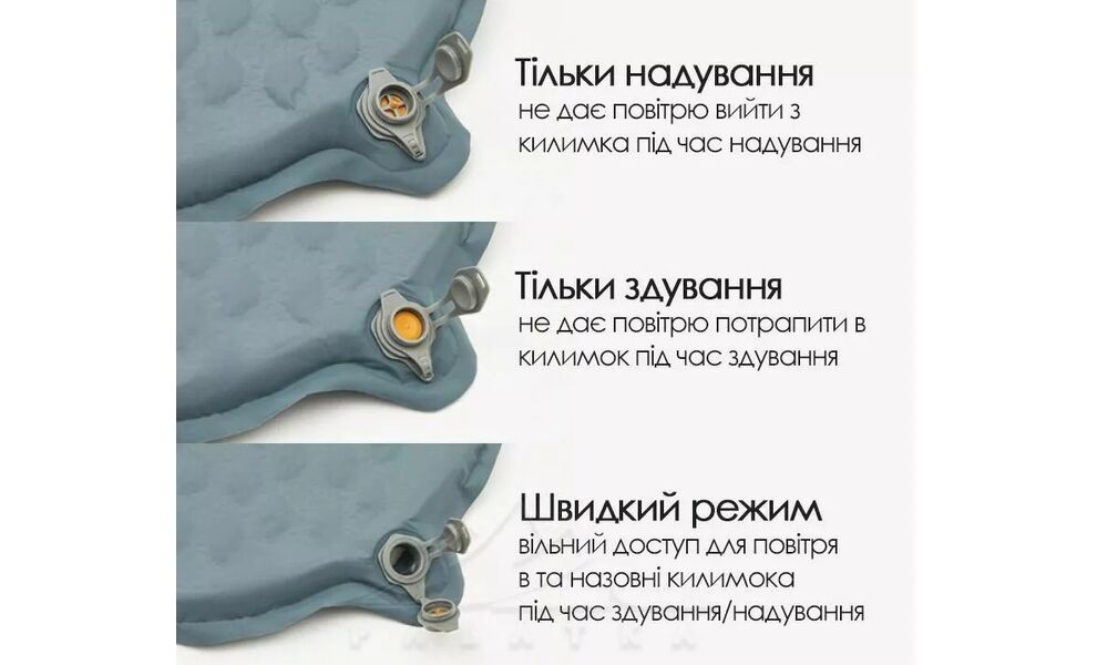 Самонадувний каремат Naturehike CNK2300DZ013 - Rectangular (Light Grey), Товщина: 3,5, Тип розміру: Rectangular, Колір виробника: Light Grey, зображення 4