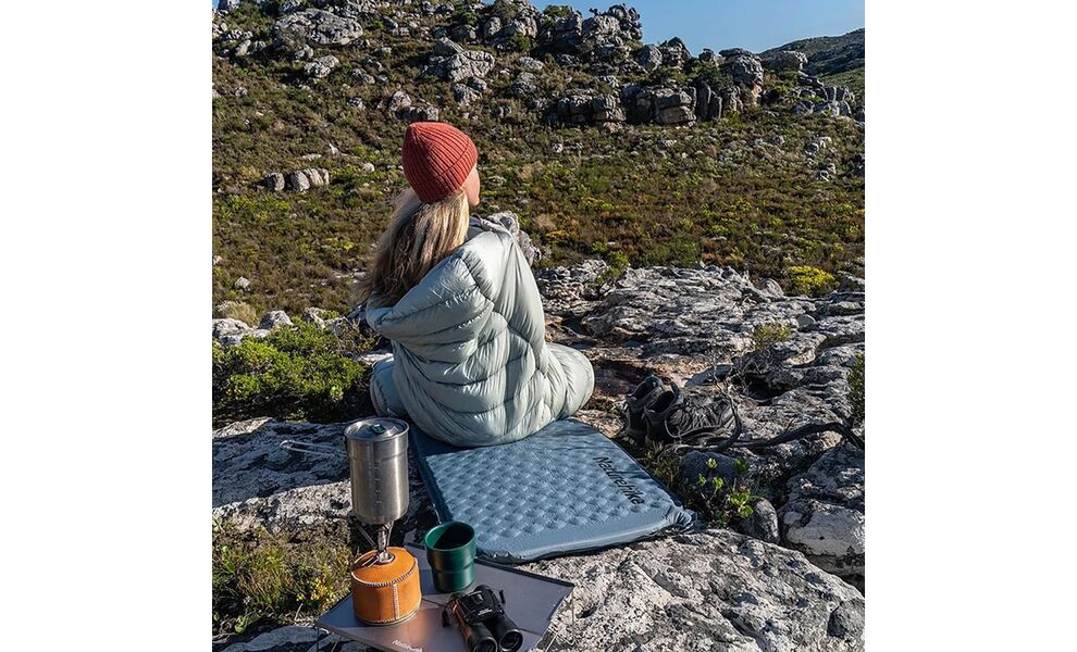 Самонадувний каремат Naturehike CNK2300DZ013 - Mummy (Blue), Товщина: 3,5, Тип розміру: Mummy, Колір виробника: Blue, зображення 6