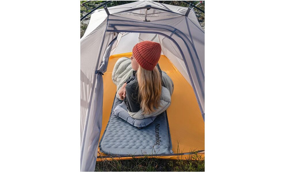 Самонадувний каремат Naturehike CNK2300DZ013 - Mummy (Blue), Товщина: 3,5, Тип розміру: Mummy, Колір виробника: Blue, зображення 5