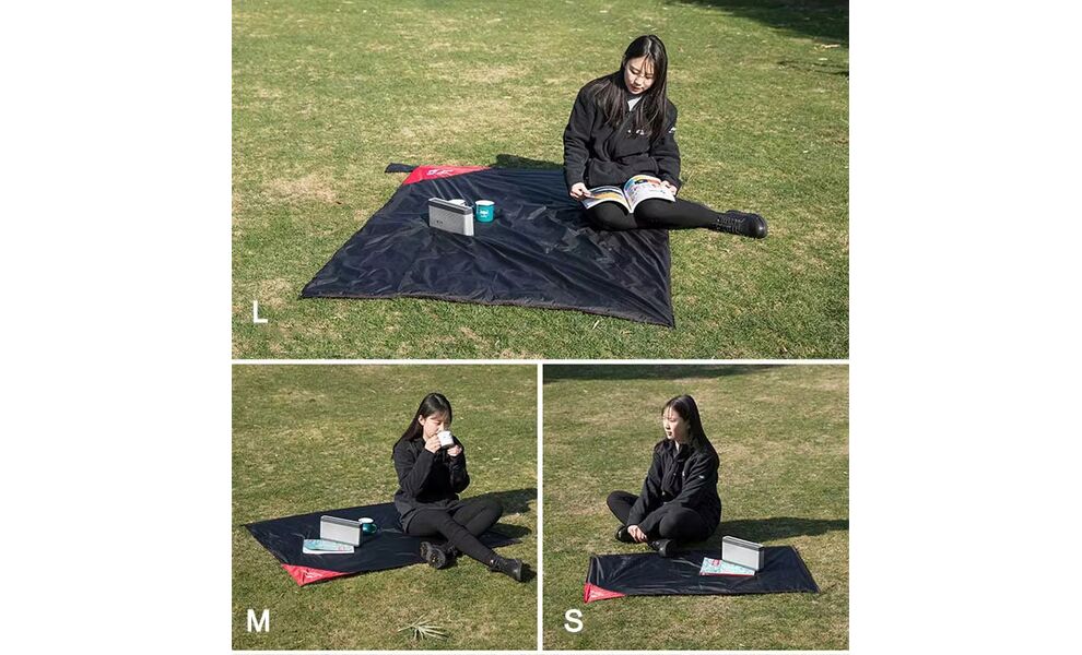 Килимок для пікніку Naturehike Moisture Picnic Mat NH17D050 - S, Тип розміру: S, Колір виробника: Black, зображення 8