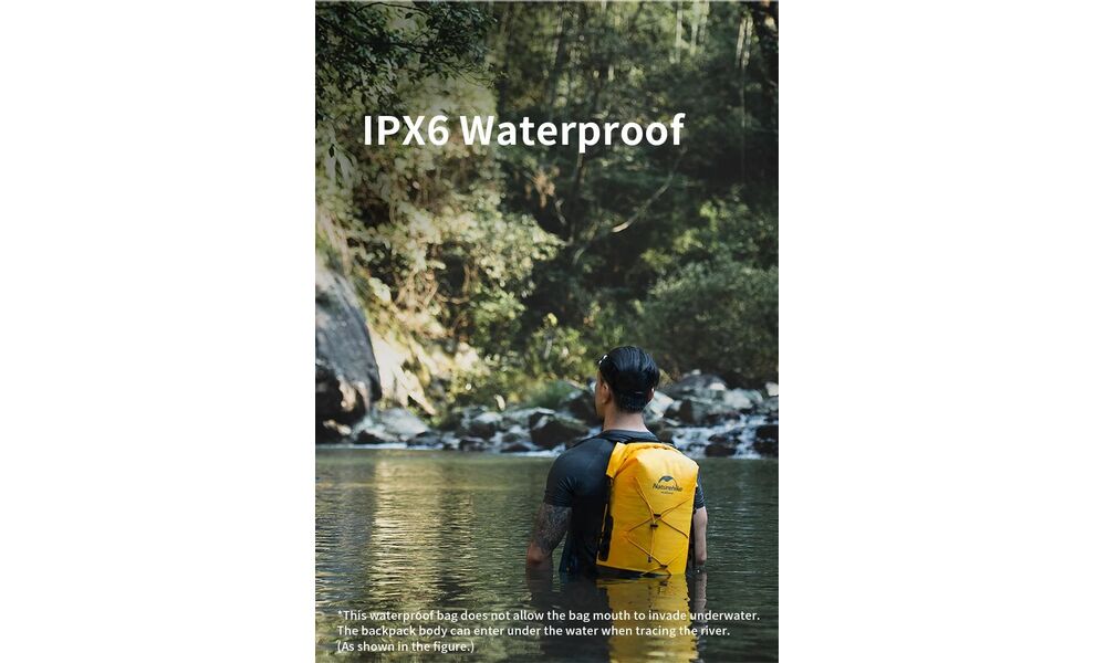 Герморюкзак Naturehike NH21FSB04 (Khaki), 40 л, зображення 11