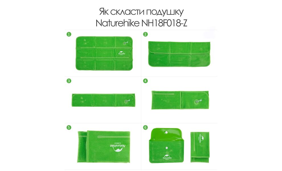 Туристична надувна подушка Naturehike NH18F018-Z (Dark Blue), зображення 9