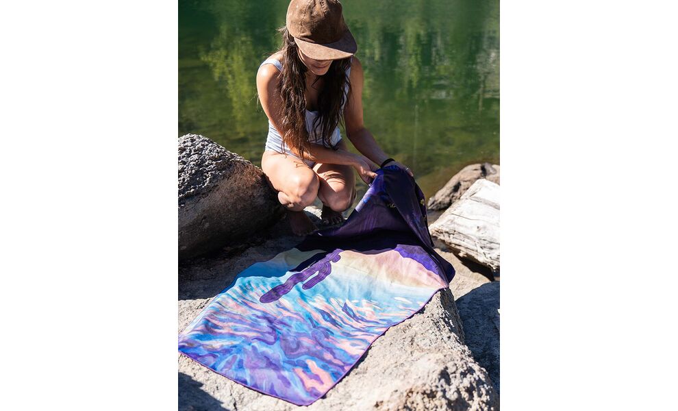 Швидкосохнучий рушник з мікрофібри PackTowl Personal - Body (Desert Aire), 137x64 см, Тип розміру: Body, Колір: Desert Aire, зображення 3