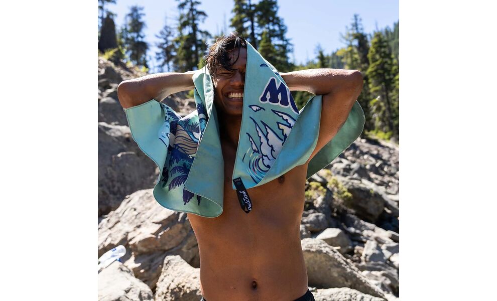 Швидкосохнучий рушник з мікрофібри PackTowl Personal - Body (Flow), 137x64 см, Тип розміру: Body, Колір: Flow, зображення 3