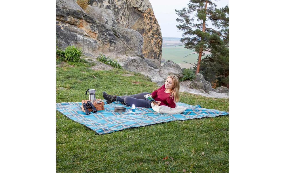 Килимок для пікніку Uquip Scotty - XXL, Тип розміру: XXL, Колір виробника: Petrol/Grey, зображення 13