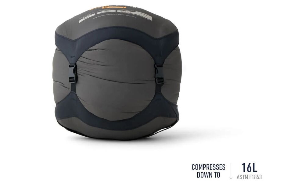 Демісезонний туристичний спальник Sea to Summit Boab -9C - Regular до -9°C: з капюшоном, Максимальний зріст користувача: 185, Колір: Laurel Wreath Green, Сторона застібки: ліва, зображення 3