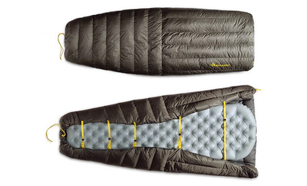 Демісезонний пуховий спальник-квілт Sea to Summit Ember -1C - Regular до -1°C, Максимальний зріст користувача: 185, Колір: Beluga, Сторона застібки: без блискавки, зображення 5