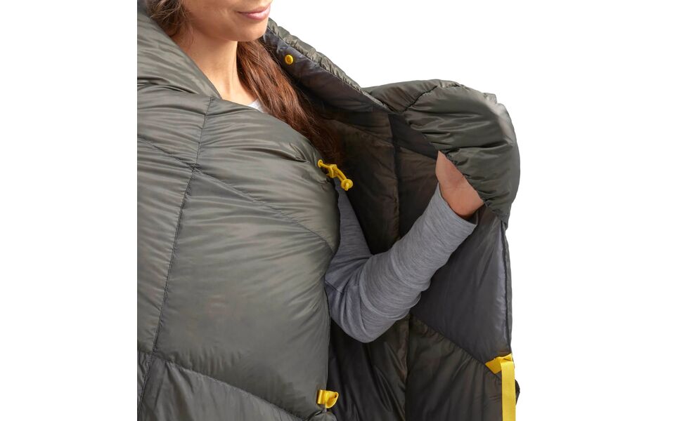 Демісезонний пуховий спальник-квілт Sea to Summit Ember -1C - Regular до -1°C, Максимальний зріст користувача: 185, Колір: Beluga, Сторона застібки: без блискавки, зображення 9