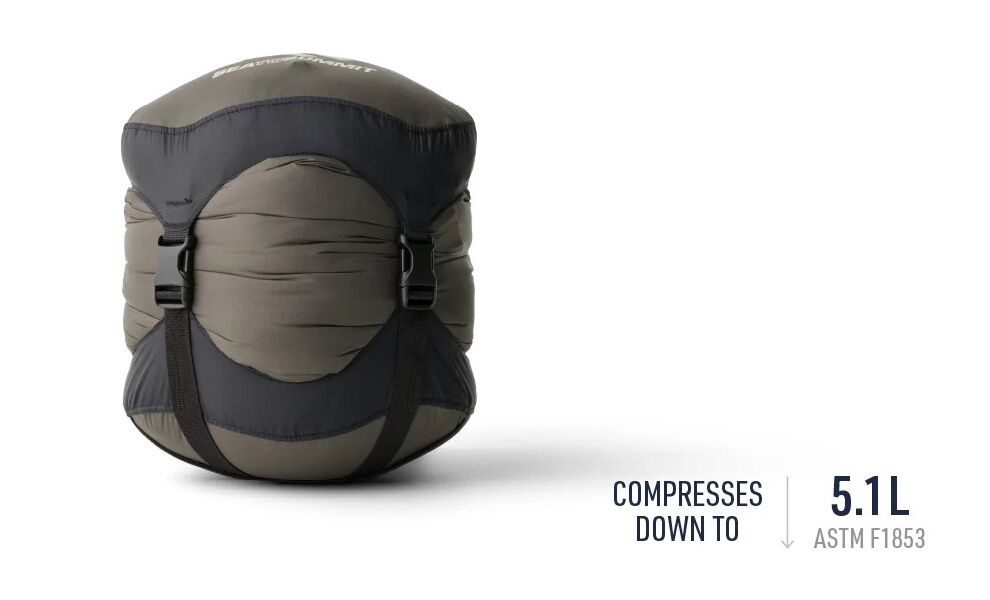 Демісезонний пуховий спальник-квілт Sea to Summit Ember -1C - Regular до -1°C, Максимальний зріст користувача: 185, Колір: Beluga, Сторона застібки: без блискавки, зображення 3