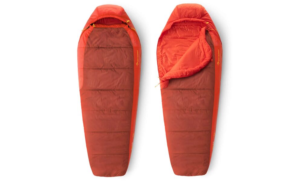 Демісезонний туристичний спальник Sea to Summit Hamelin -1C - Regular до -1°C: з капюшоном, Максимальний зріст користувача: 185, Колір: Picante Red, Сторона застібки: ліва, зображення 4