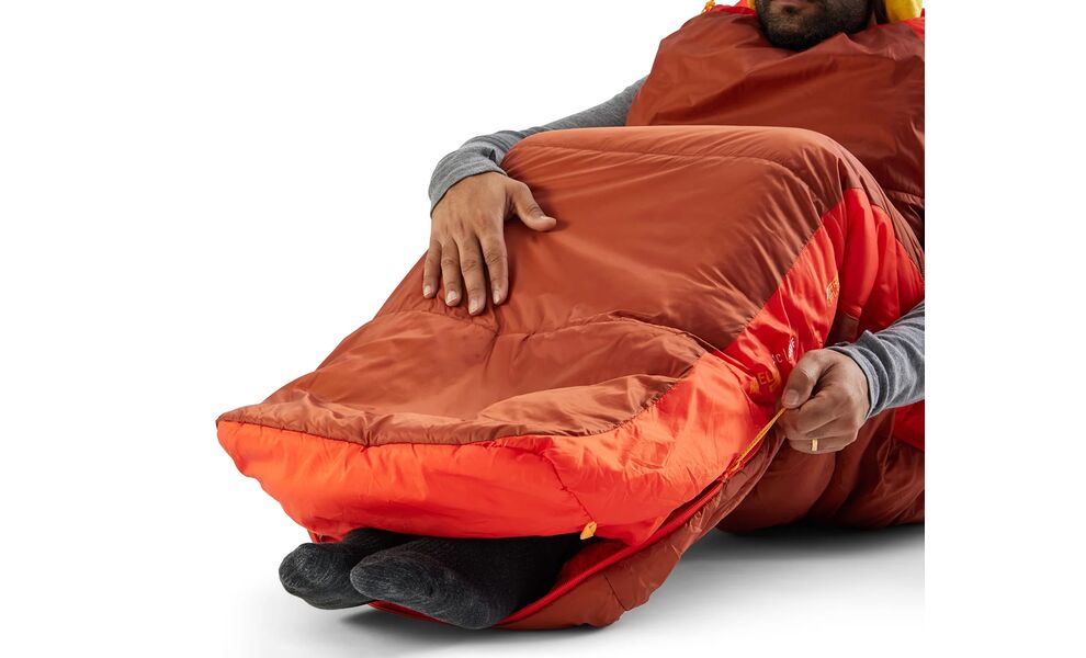 Демісезонний туристичний спальник Sea to Summit Hamelin -1C - Regular до -1°C: з капюшоном, Максимальний зріст користувача: 185, Колір: Picante Red, Сторона застібки: ліва, зображення 6