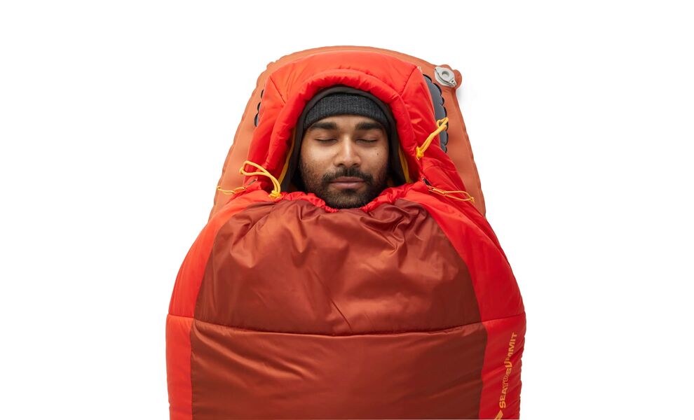 Демісезонний туристичний спальник Sea to Summit Hamelin -1C - Regular до -1°C: з капюшоном, Максимальний зріст користувача: 185, Колір: Picante Red, Сторона застібки: ліва, зображення 8