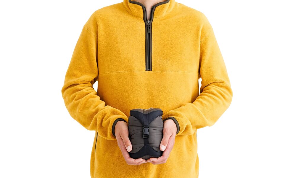 Літній пуховий спальник Sea to Summit Spark +7С - Long до +7°C: з капюшоном, Максимальний зріст користувача: 198, Колір: Beluga Black, Сторона застібки: ліва, зображення 9