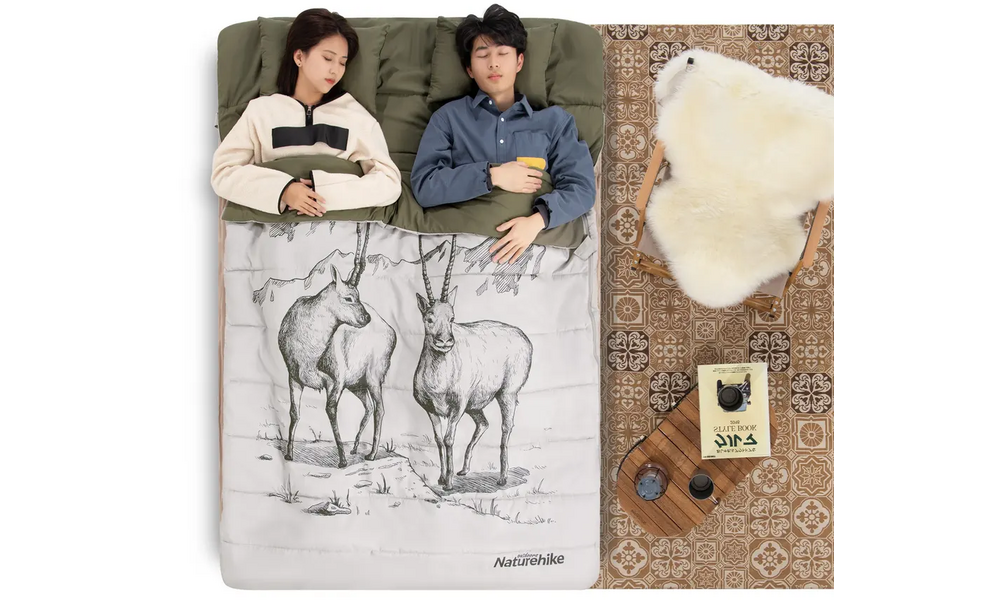 Двомісний кемпінговий спальник-ковдра Naturehike NH21MSD06 - DBL250 до 10°C, зображення 3