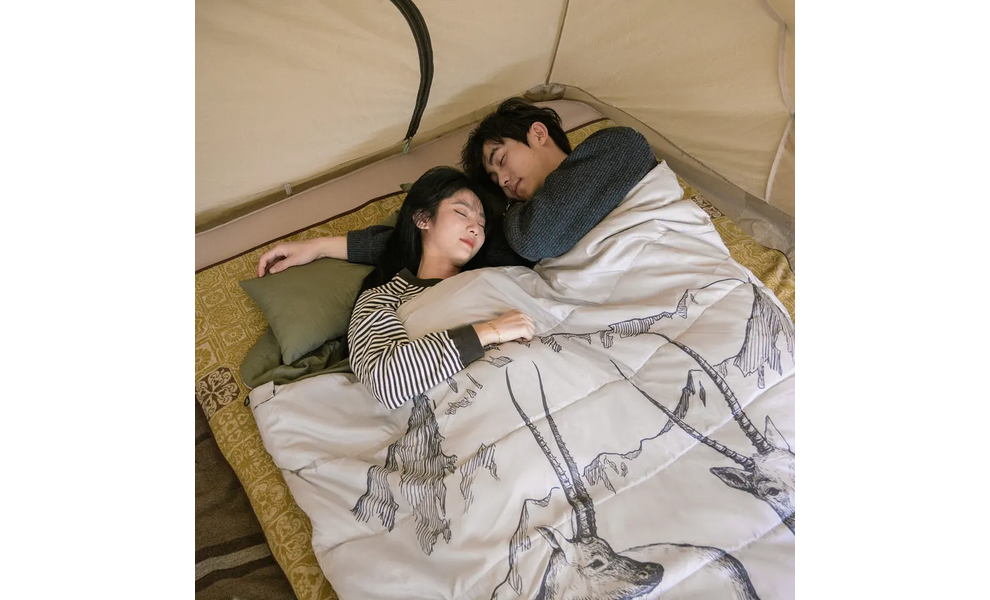 Двомісний кемпінговий спальник-ковдра Naturehike NH21MSD06 - DBL250 до 10°C, зображення 4