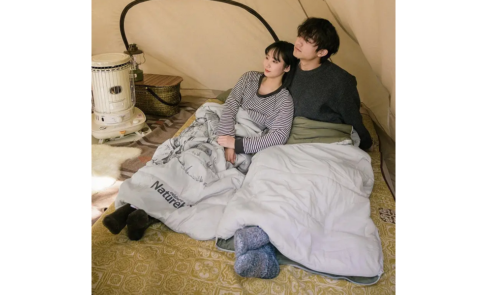 Двомісний кемпінговий спальник-ковдра Naturehike NH21MSD06 - DBL250 до 10°C, зображення 6
