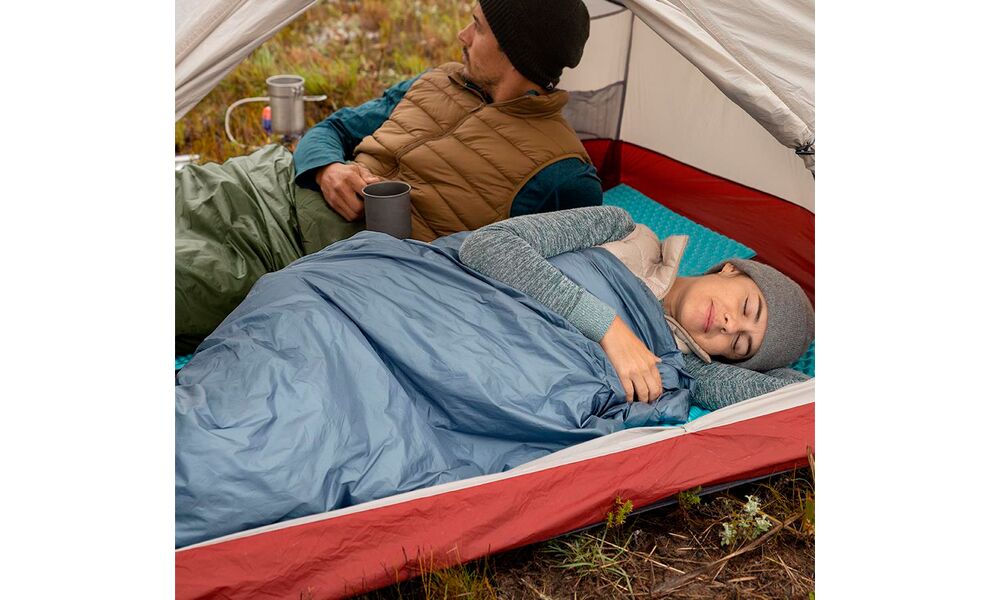 Літній кемпінговий спальник-ковдра Naturehike NH21MSD09 - LW180 XL (Shadow Blue) до 8°C, зображення 8