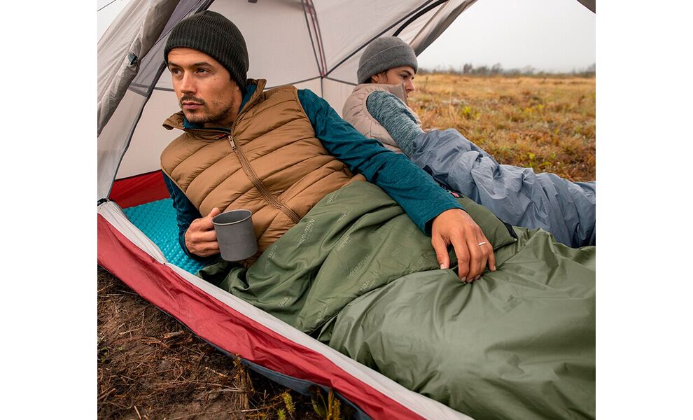 Літній кемпінговий спальник-ковдра Naturehike NH21MSD09 - LW180 XL (Shadow Blue) до 8°C, зображення 9