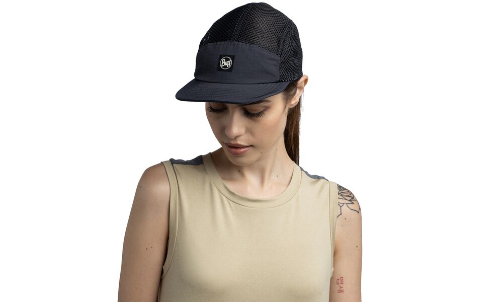 Кепка BUFF® 5 Panel Air (Saret Black), Колір виробника: Saret Black, зображення 3