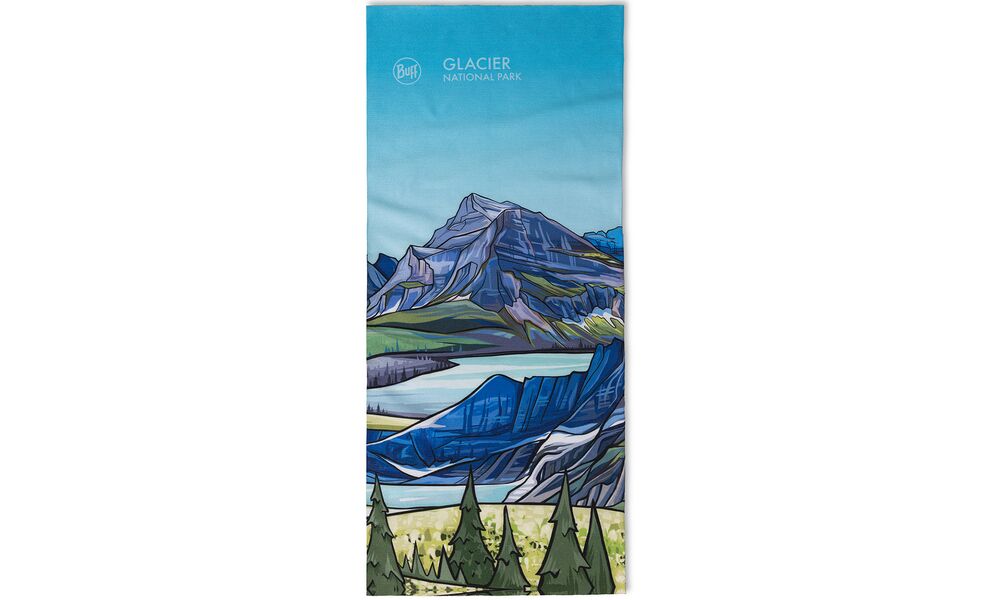 Мультишарф BUFF® Coolnet UV+ National Parks (Glacier), Колір виробника: Glacier, зображення 2