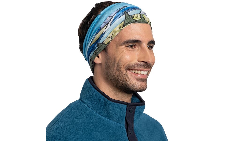 Мультишарф BUFF® Coolnet UV+ National Parks (Glacier), Колір виробника: Glacier, зображення 3