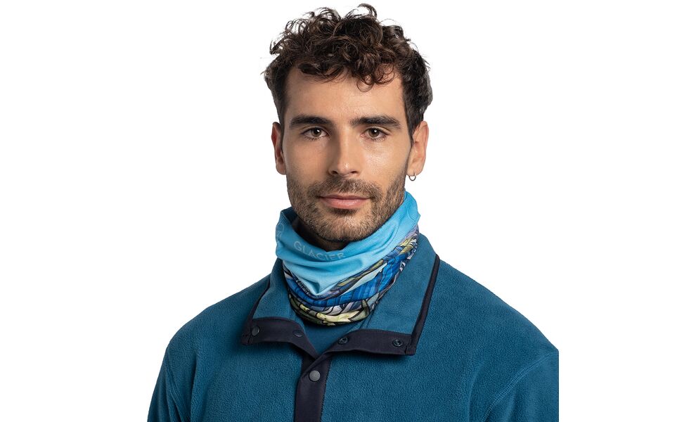 Мультишарф BUFF® Coolnet UV+ National Parks (Glacier), Колір виробника: Glacier, зображення 4