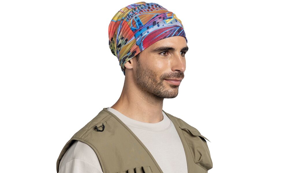 Мультишарф BUFF® Coolnet UV+ Derek De Young (Trout Confetti), Колір виробника: Trout Confetti, зображення 4
