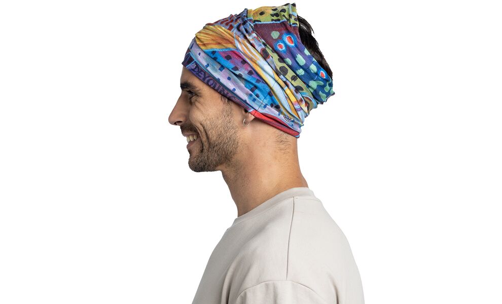 Мультишарф BUFF® Coolnet UV+ Derek De Young (Trout Confetti), Колір виробника: Trout Confetti, зображення 5